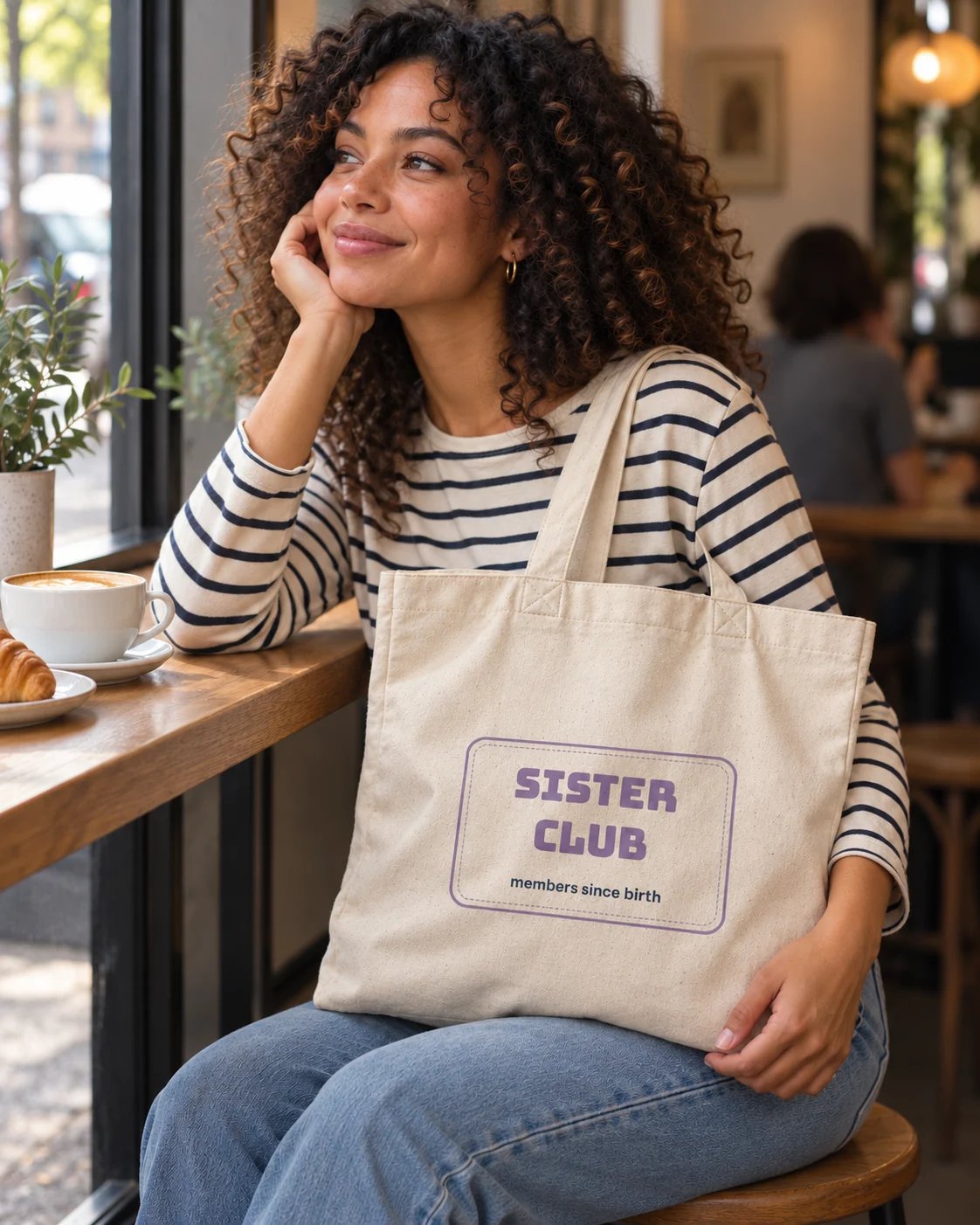 Carrynote sister club tote in a styled digital lifestyle image.