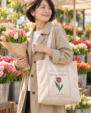 Carrynote spring market tote in a styled digital lifestyle image.