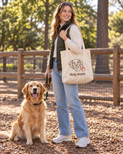 Carrynote dog mom tote in a styled digital lifestyle image.